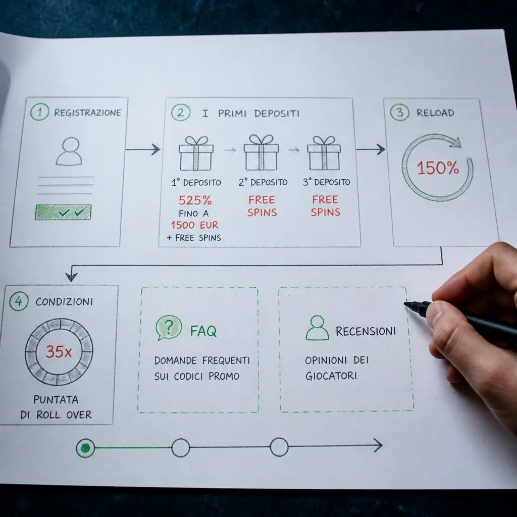 Codice Promo Winnita per l'Italia visual guide for Winnita